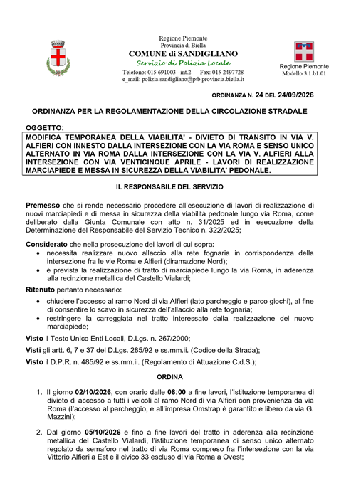 ordinanza n. 24 del 24/09/2026